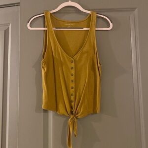 American Eagle Button Down Tie Tank